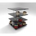 Espositore a 4 alzate per torta cubo Rubik cupcake Muffin biscotti